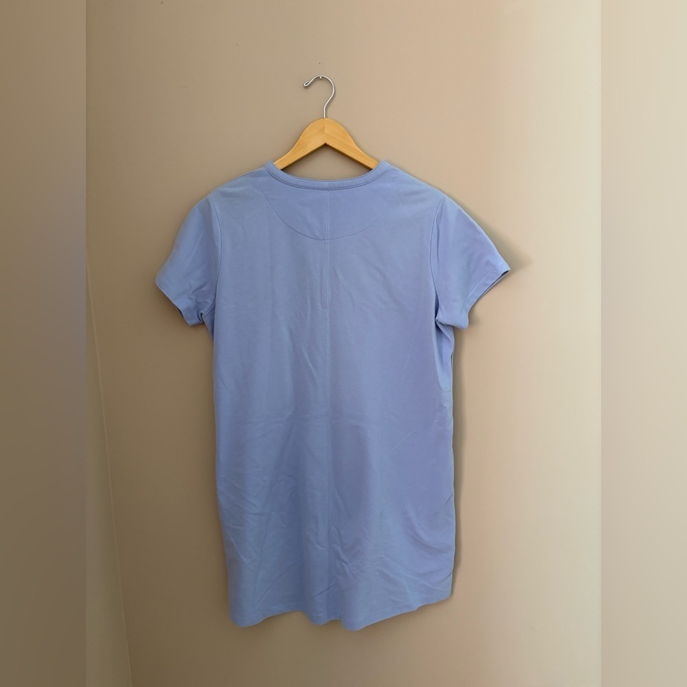 Lauren James Light Blue Mini V-neck Dress size L - Picture 4 of 5